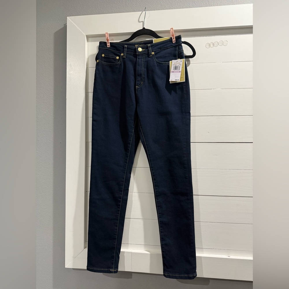 NWT Michael Kors dark rinse Selma skinny size 6 jeans